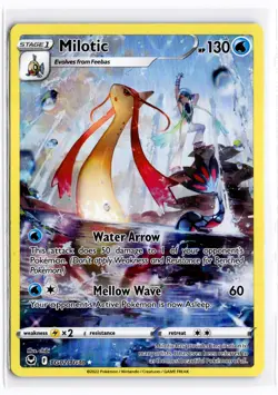 2022 TCG Pokemon #TG02 Milotic TG02/TG30 Holo Full Art Silver Tempest - Image 1
