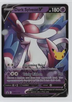 Dark Sylveon V (Celebrations Collection) Pokemon Sword & Shield Black Star - Image 1