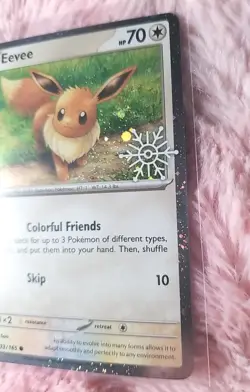 Pokemon Holiday Calendar 2025 Eevee 133/165 Festive Stamp Snowflake - Image 3
