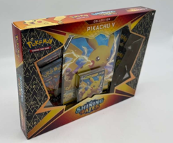 Pokemon TCG Shining Fates Pikachu V Collection Box Sealed - Image 1
