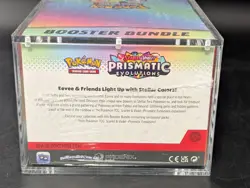 Pokemon SV8.5 Prismatic Evolutions Sealed Booster Bundle Display W/Acrylic Case - Image 3