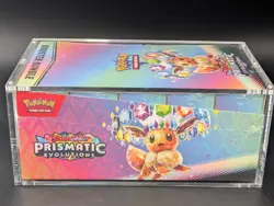 Pokemon SV8.5 Prismatic Evolutions Sealed Booster Bundle Display W/Acrylic Case - Image 4