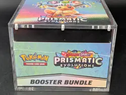 Pokemon SV8.5 Prismatic Evolutions Sealed Booster Bundle Display W/Acrylic Case - Image 5