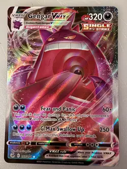 Gengar VMAX 157/264 Full Art Swsh08: Pokemon Fusion Strike Holo Near Mint - Image 1