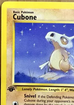Cubone 50/64 Jungle Set 1st Edition 1999 Vintage Pokemon TCG - Image 2