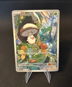 Pokemon TCG Foongus 095/086 Black Bolt English Illustration Rare Card - Image 1