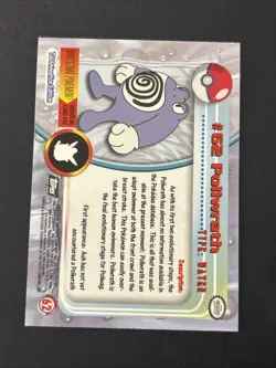 1999 RARE Topps Pokemon #62 Poliwrath Holo Foil Card TV Animation Black - Image 2