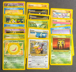 Pokemon Neo Destiny 1st Edition 17 card lot Dark Haunter etc NM Common Uncommon - Image 1
