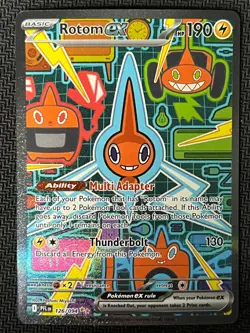 2025 Pokemon TCG EN Phantasmal Flames Illustration Rare PFLen 126/094 Rotom EX - Image 1