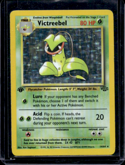 Pokemon Victreebel Jungle 1st Edition Holo Rare English Card 14/64 1999 - Image 1