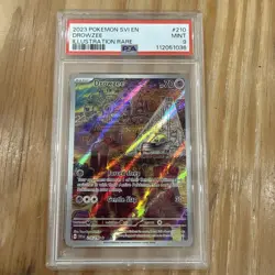 Pokemon Drowzee 2023 Scarlet & Violet #210/198 Illustration Rare PSA 9 - Image 1