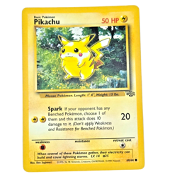 Pikachu Basic Pokemon 60/64 Common Lightning Jungle 1999 Light Play - Image 1
