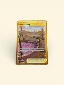 Pokemon TCG- Silver Tempest Gapejaw Bog Stadium Gold Secret Rare 213/195 LP - Image 1