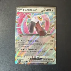 Pokemon Flamigo ex 160/191 SV08: Surging Sparks Double Rare Holo 200HP - Image 1