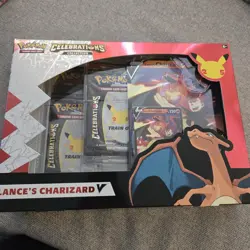 Pokemon TCG Celebrations Collection Lance's Charizard V Box 820650101625 - Image 1