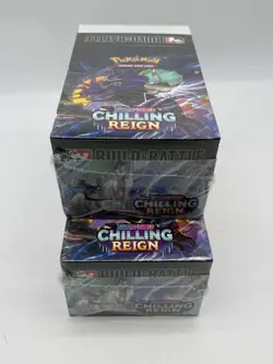 Lot (2) Pokemon Chilling Reign Build & Battle Case w/(2) Boxes (10)Sleeved Packs - Image 3