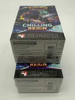 Lot (2) Pokemon Chilling Reign Build & Battle Case w/(2) Boxes (10)Sleeved Packs - Image 4