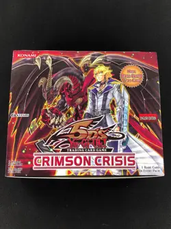 YUGIOH 2009 CRIMSON CRISIS - USED EMPTY BOOSTER BOX - Image 1