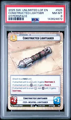 Constructed Lightsaber (525) - Star Wars Unlimited LOF - [LEGENDARY][HYPERSPACE] - Image 1