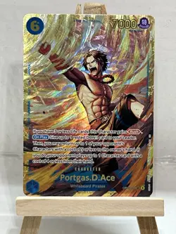 One Piece Card Game Portgas D Ace SEC Carrying on His Will OP13 119 English - Image 1