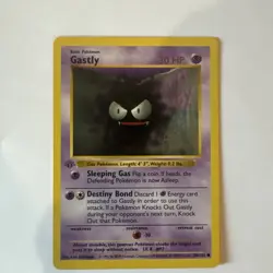 Pokemon Card Gastly Shadowless 1st Edition Base Set Common 50/102 - Image 2