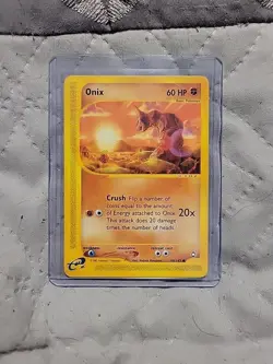 Pokemon TCG Onix Card Aquapolis 98/147 Regular Common - Image 1