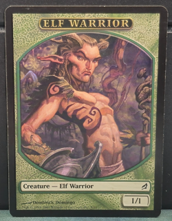 Elf Warrior Token 9/11 Lorwyn Card Game Creature MTG TCG LP 1/1 Green - Image 1