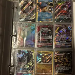 Pokemon Cards Binder Lot Ultra Rare Ex 90 Cards Collection New Holo Rares NM - Image 1
