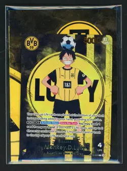 One Piece x BVB Borussia Dortmund Promo Card Monkey D Luffy ST13-003 Sealed - Image 1
