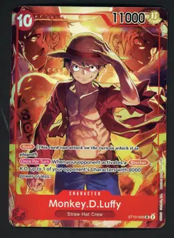 Monkey.D.Luffy (Treasure Booster Set) ST10-006 One Piece Promotion Cards Foil - Image 1