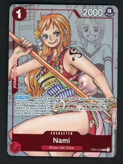 Nami 25th Edition Parallel OP01-016 R ONE PIECE Card Game English - Image 1