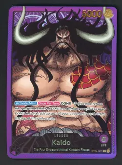 One Piece Card Game Promo Kaido ST04-001 Premium Collection Card Leader - Image 1