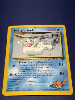 Pokemon TCG Misty's Seel Gym Challenge Unlimited Near Mint Card 91/132 - Image 1