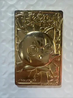 Pokemon 24K Gold Plated Trading Card 1999 Burger King Limited Edition LOT of 3 - Image 2