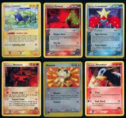 Pokemon EX TEAM MAGMA vs TEAM AQUA - 6 Cards Bundle - ENG - LP/NM - Image 1