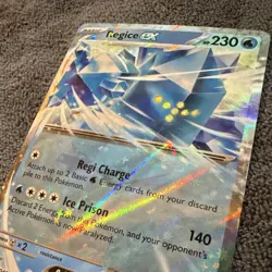 Regice ex 048/217 ASC Full Art Holo Rare Pokemon Card TCG NM - Image 2