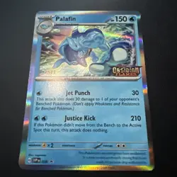 Pokemon SV Scarlet & Violet Promo Palafin 036 Prerelease Staff Card NM Condition - Image 1