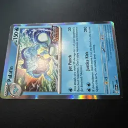 Pokemon SV Scarlet & Violet Promo Palafin 036 Prerelease Staff Card NM Condition - Image 2