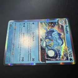 Pokemon SV Scarlet & Violet Promo Palafin 036 Prerelease Staff Card NM Condition - Image 4