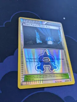 Team Aqua's Secret Base 28/34 Pokemon Card Reverse Holo XY Double Crisis TCG NM - Image 3