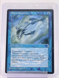 MYSTIC REMORA 1995 MAGIC THE GATHERING ICE AGE COMMON Q3501 - Image 1