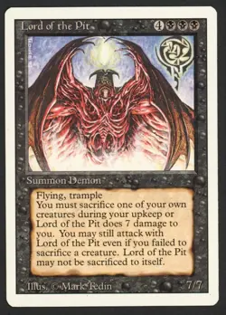 ***Lord of the Pit*** MTG Revised Magic Kid Icarus - Image 1