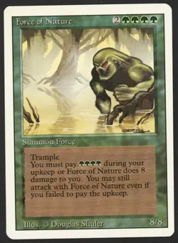 ***Force of Nature*** MTG Revised Magic Kid Icarus - Image 1