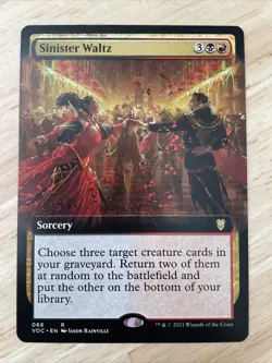 MTG Sinister Waltz Commander Innistrad Crimson Vow 068 Extended Art Regular NM/M - Image 1