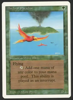 ***Birds of Paradise*** MTG Revised Magic Kid Icarus - Image 1