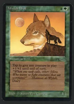 ***Wyluli Wolf*** MTG Arabian Nights Magic Kid Icarus - Image 1