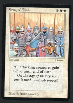 ***Army of Allah Dark*** MTG Arabian Nights Magic Kid Icarus - Image 1
