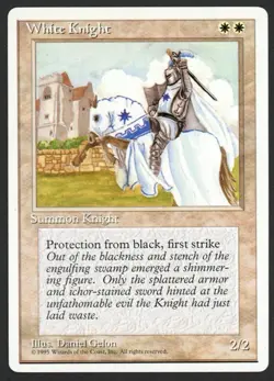 ***White Knight*** MTG Alternate 4th Edition Magic Kid Icarus - Image 1