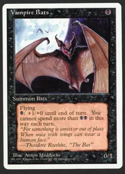 ***Vampire Bats*** MTG Alternate 4th Edition Magic Kid Icarus - Image 1