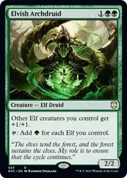 Elvish Archdruid NM #57 Commander: Kaldheim MTG - Image 1